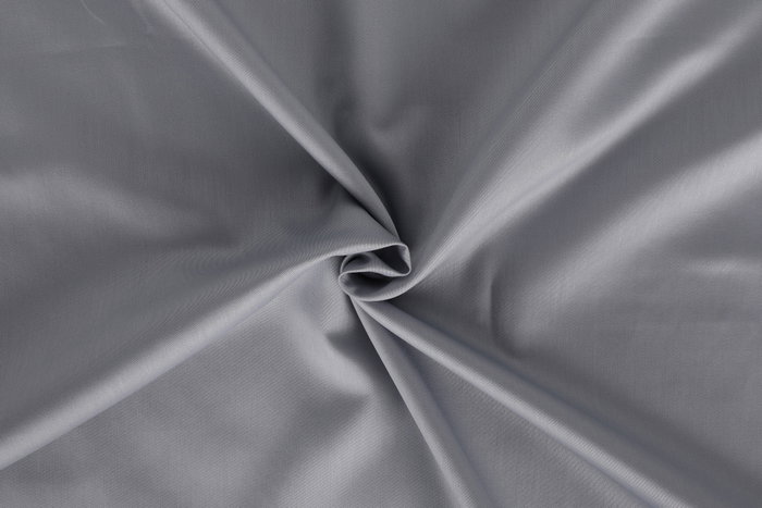 L'essentiel linge de maison Juego de funda de edredón de satén Gris, Doble
